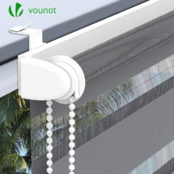 Store Enrouleur Jour Nuit Double 90x150cm Gris(Store Enrouleur Jour Nuit Double 90x150cm Gris) -Boutique Vounot 5 2439ccc6 e839 434c b206 380e03bfec29