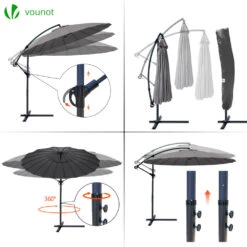 Parasol Deporte 3M Shanghai Avec Housse De Protection Gris(Parasol Deporte 3m Shanghai Avec Housse De Protection Gris) -Boutique Vounot 5 25e7dbfc 31f9 4c75 bc2c 4e87bc76598e