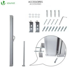 Paravent Retractable Avec Housse De Protection 140x300cm Gris(Paravent Retractable Avec Housse De Protection 140x300cm Gris) -Boutique Vounot 5 27976005 edbc 4908 afed 466ca5c41dd3