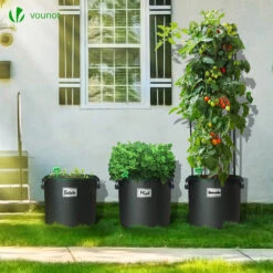 Lot De 5 Sacs De Plantation Non Tisse 30L Avec Poignee Noir(Lot De 5 Sacs De Plantation Non Tisse 30l Avec Poignee Noir) -Boutique Vounot 5 3006587f 8758 46e0 b42b 8af398631be9