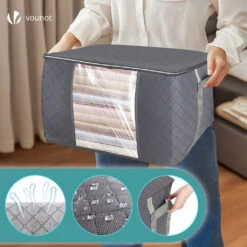 Lot De 7 Sac De Rangement Sous Vide Non Tisse XXL Gris(Lot De 7 Sac De Rangement Sous Vide Non Tisse Xxl Gris) -Boutique Vounot 5 36ecda7b 0864 4248 acbc f1ab42aad0e6