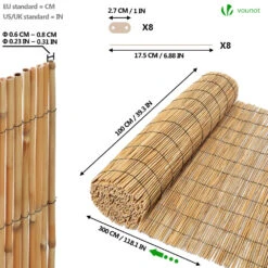 Canisse En Roseau Naturel Brise Vue Avec Attaches De Fixation 100x300cm(Canisse En Roseau Naturel Brise Vue Avec Attaches De Fixation 100x300cm) 11 Canisse En Roseau Naturel Brise Vue Avec Attaches De Fixation 100x300cm(Canisse En Roseau Naturel Brise Vue Avec Attaches De Fixation 100x300cm) -Boutique Vounot 5 3d3f831c 1921 4e44 b47d f7d834127d30