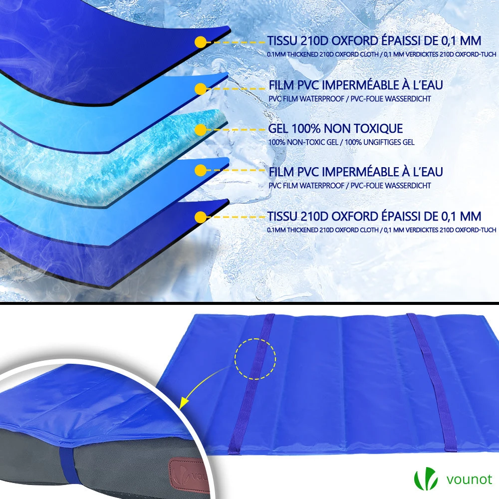 Matelas Panier Pour Chien Avec Tapis Gel Rafraichissant Amovible 76x51x9cm(Matelas Panier Pour Chien Avec Tapis Gel Rafraichissant Amovible 76x51x9cm) 5 Matelas Panier Pour Chien Avec Tapis Gel Rafraichissant Amovible 76x51x9cm(Matelas Panier Pour Chien Avec Tapis Gel Rafraichissant Amovible 76x51x9cm) – Image 5