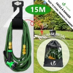Tuyau D’Arrosage Extensible 15m Renforce Avec Accessoires Vert(Tuyau D Arrosage Extensible 15m Renforce Avec Accessoires Vert) -Boutique Vounot 5 418a865f 3372 4825 bc3b 5051252a0377
