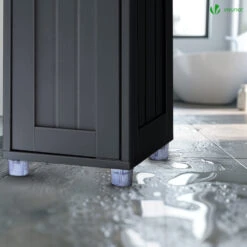 Meuble Rangement Salle De Bain Haut Colonne 180x20x20cm MDF Noir(Meuble Rangement Salle De Bain Haut Colonne 180x20x20cm Mdf Noir) -Boutique Vounot 5 4fa9f68d f785 4263 abf2 c04e1f799305