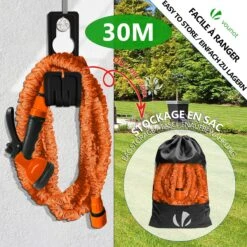 Tuyau D’Arrosage Extensible 30m Avec Accessoires Orange(Tuyau D Arrosage Extensible 30m Avec Accessoires Orange) 11 Tuyau D’Arrosage Extensible 30m Avec Accessoires Orange(Tuyau D Arrosage Extensible 30m Avec Accessoires Orange) -Boutique Vounot 5 57679b2b a157 4f02 bd6f 43ae0a176613
