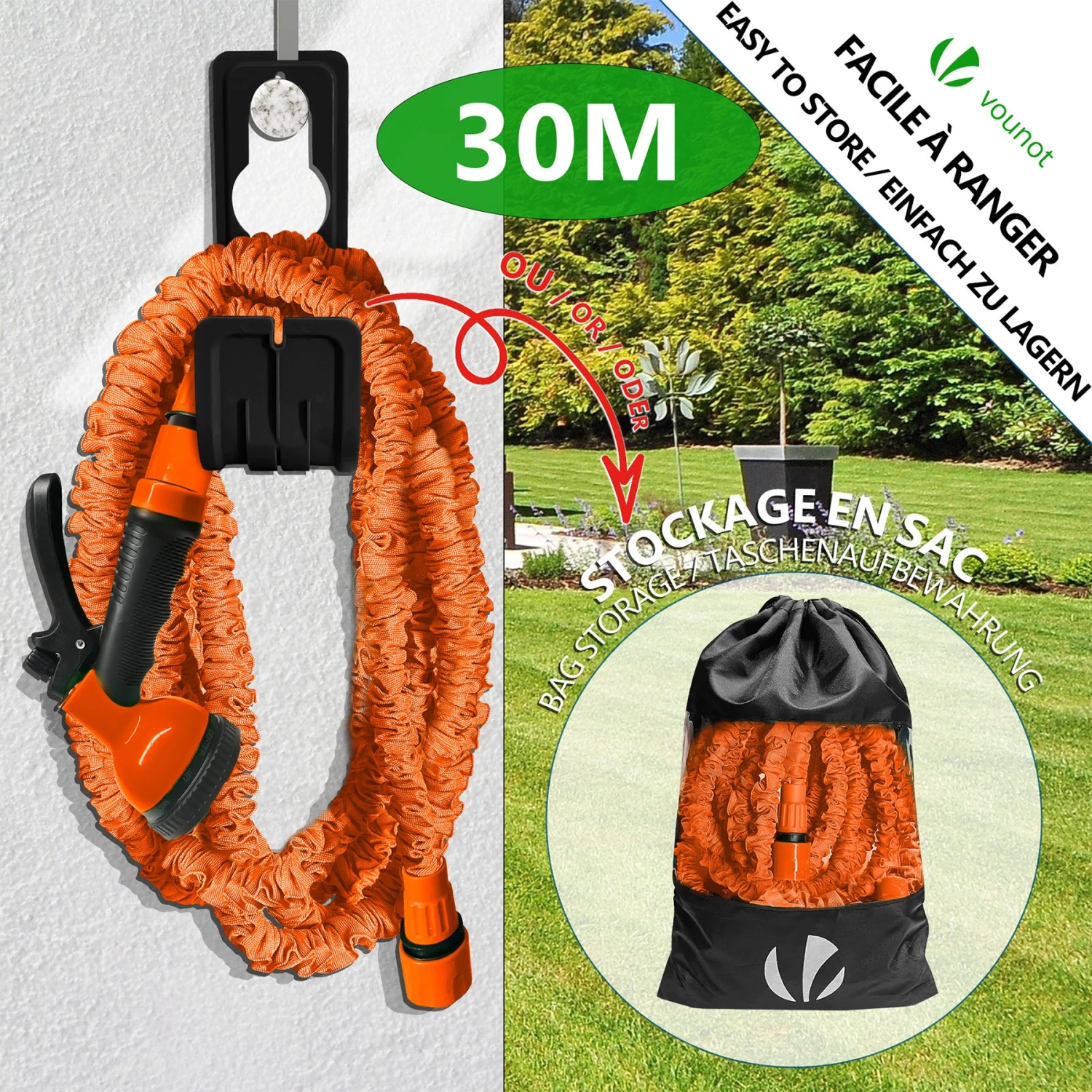 Tuyau D’Arrosage Extensible 30m Avec Accessoires Orange(Tuyau D Arrosage Extensible 30m Avec Accessoires Orange) 5 Tuyau D’Arrosage Extensible 30m Avec Accessoires Orange(Tuyau D Arrosage Extensible 30m Avec Accessoires Orange) – Image 5