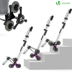 Chariot De Courses Pliable Monte Escalier Aluminium Avec Sac Isotherme Gris(Chariot De Courses Pliable Monte Escalier Aluminium Avec Sac Isotherme Gris 1) -Boutique Vounot 5 683b1ea7 a69c 4d32 9695 64fed058edd7