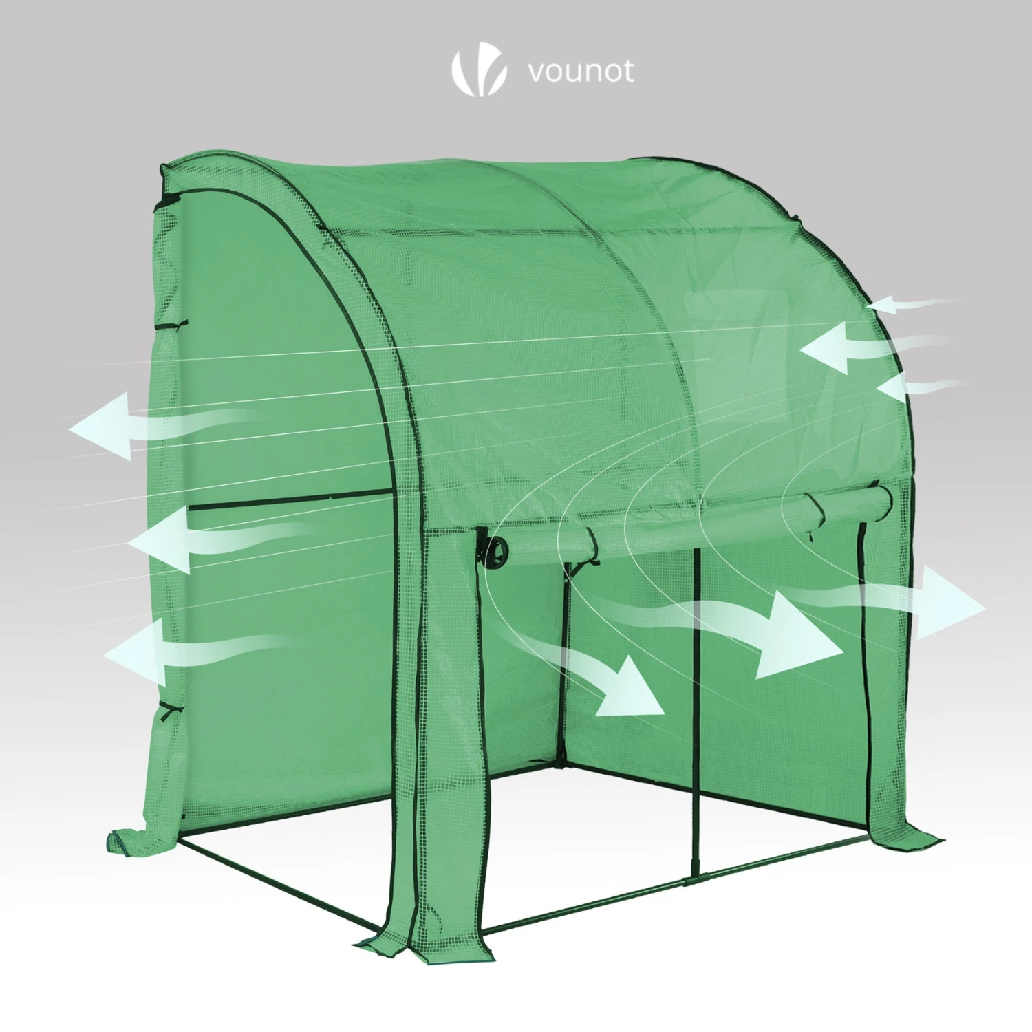 Serre De Jardin Hivernage Murale Adossee Avec Bache PE 200x100x180cm Vert(Serre De Jardin Hivernage Murale Adossee Avec Bache Pe 200x100x180cm Vert) 5 Serre De Jardin Hivernage Murale Adossee Avec Bache PE 200x100x180cm Vert(Serre De Jardin Hivernage Murale Adossee Avec Bache Pe 200x100x180cm Vert) – Image 5