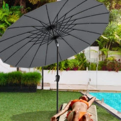 Parasol Inclinable 270cm Shanghai Avec Housse De Protection Gris(Parasol Inclinable 270cm Shanghai Avec Housse De Protection Gris) -Boutique Vounot 5 697fdba2 9271 416b a893 b13867507ace