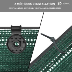 Brise Vue Occultant En HDPE 150g/m² 1.5x20m Avec Attaches De Fixation Vert(Brise Vue Occultant En Hdpe 150g M 1 5x20m Avec Attaches De Fixation Vert) 11 Brise Vue Occultant En HDPE 150g/m² 1.5x20m Avec Attaches De Fixation Vert(Brise Vue Occultant En Hdpe 150g M 1 5x20m Avec Attaches De Fixation Vert) -Boutique Vounot 5 8f3763e2 88dc 4f5b a7fe 8a3315c46394