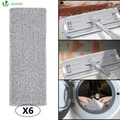Balai Microfibre Et Seau Essoreur Avec 6 Serpillères Réutilisables Balai Plat Double Compartiment Gris(Balai Microfibre Et Seau Essoreur Avec 6 Serpilleres Reutilisables Balai Plat Double Compartiment Gris) -Boutique Vounot 5 92fc6c8d 18db 4ba8 a8be eadaba01040a
