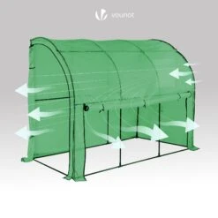 Serre De Jardin Hivernage Murale Adossee Avec Bache PE 300x100x180cm Vert(Serre De Jardin Hivernage Murale Adossee Avec Bache Pe 300x100x180cm Vert) -Boutique Vounot 5 d05efda1 785a 4e62 b33c d122cc5d64fc