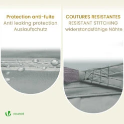 Voile D'ombrage Triangle En Polyester Imperméable Avec Kit De Montage 5x5x5m Gris(Voile Dombrage Triangle En Polyester Impermeable Avec Kit De Montage 5x5x5m Gris 1) -Boutique Vounot 5 d691efa9 225f 42d7 83eb 96878131c23d