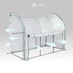 Serre De Jardin Hivernage Murale Adossee Avec Bache PE 300x100x180cm Blanc(Serre De Jardin Hivernage Murale Adossee Avec Bache Pe 300x100x180cm Blanc) -Boutique Vounot 5 eeb4672c eabb 4401 b8c4 574ea318d2e7