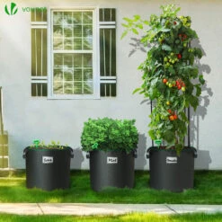 Lot De 5 Sacs De Plantation Non Tisse 65L Avec Poignee Noir(Lot De 5 Sacs De Plantation Non Tisse 65l Avec Poignee Noir) -Boutique Vounot 5 f4d909e9 55d2 4967 9fdc 62fcfb59c254
