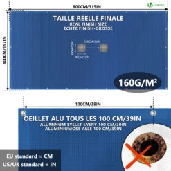 Bache Piscine Rectangulaire Double Couche En Polyethylene 160 Gr/m2 Avec Filet Ecoulement 4x8m Bleue(Bache Piscine Rectangulaire Double Couche En Polyethylene 160 Gr M2 Avec Filet Ecoulement 4x8m Bleue 1) 12 Bache Piscine Rectangulaire Double Couche En Polyethylene 160 Gr/m2 Avec Filet Ecoulement 4x8m Bleue(Bache Piscine Rectangulaire Double Couche En Polyethylene 160 Gr M2 Avec Filet Ecoulement 4x8m Bleue 1) -Boutique Vounot 6 00c36e32 e6b2 467a ad83 28231e2883dd