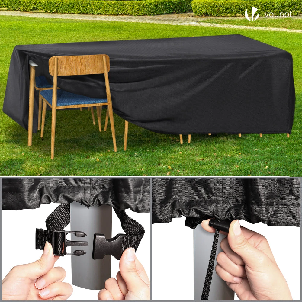 Housse Salon De Jardin Bache De Protection 420D 242x162x73cm Noire(Housse Salon De Jardin Bache De Protection 420d 242x162x73cm Noire 1) 6 Housse Salon De Jardin Bache De Protection 420D 242x162x73cm Noire(Housse Salon De Jardin Bache De Protection 420d 242x162x73cm Noire 1) – Image 6