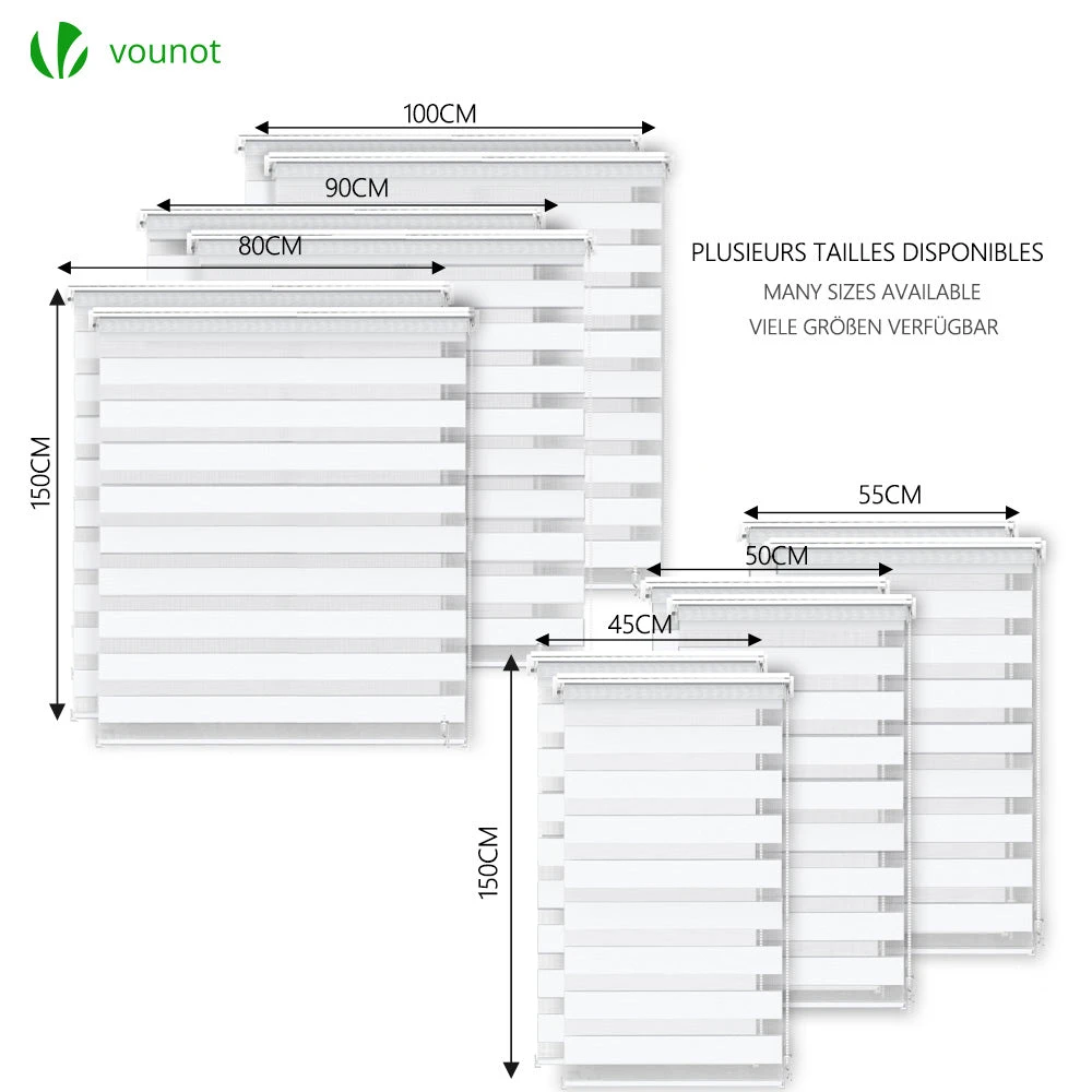 Lot De 2 Store Enrouleur Jour Nuit Double 50x150cm Blanc(Lot De 2 Store Enrouleur Jour Nuit Double 50x150cm Blanc) 6 Lot De 2 Store Enrouleur Jour Nuit Double 50x150cm Blanc(Lot De 2 Store Enrouleur Jour Nuit Double 50x150cm Blanc) – Image 6