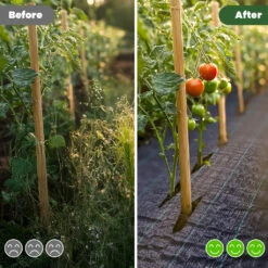 Toile De Paillage Contre Les Mauvaises Herbes 25Mx2M Anti-UV 100g/m2(Toile De Paillage Contre Les Mauvaises Herbes 25mx2m Anti Uv 100g M2) -Boutique Vounot 6 114756fa 14fc 4551 b352 c8d02a49afad 6