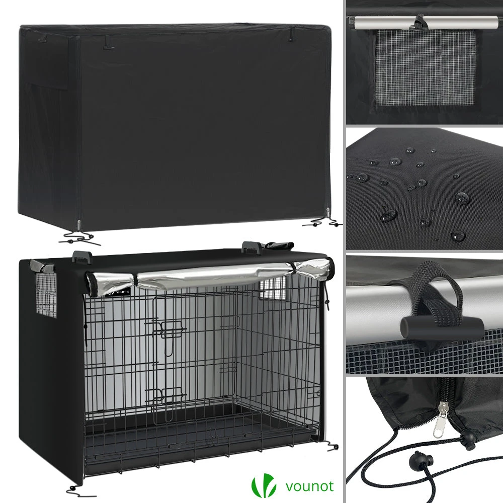 Cage Pour Chien Pliable Avec 2 Portes Verrouillable Plateau Amovible Et Housse De Protection 92x58x64cm(Cage Pour Chien Pliable Avec 2 Portes Verrouillable Plateau Amovible Et Housse De Protection 92x58x64cm) 6 Cage Pour Chien Pliable Avec 2 Portes Verrouillable Plateau Amovible Et Housse De Protection 92x58x64cm(Cage Pour Chien Pliable Avec 2 Portes Verrouillable Plateau Amovible Et Housse De Protection 92x58x64cm) – Image 6