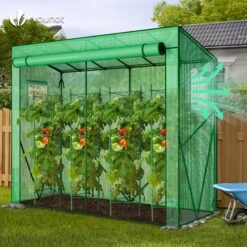 Serre De Jardin Serre Tomates Avec Porte Et Fenetres Moustiquaire Bache PE Renforcee 135g/m2 200x77x170cm Vert(Serre De Jardin Serre Tomates Avec Porte Et Fenetres Moustiquaire Bache Pe Renforcee 135g M2 200x77x170cm Vert) -Boutique Vounot 6 310773aa c7dc 4d2f ba1e f5f8112f0cc7