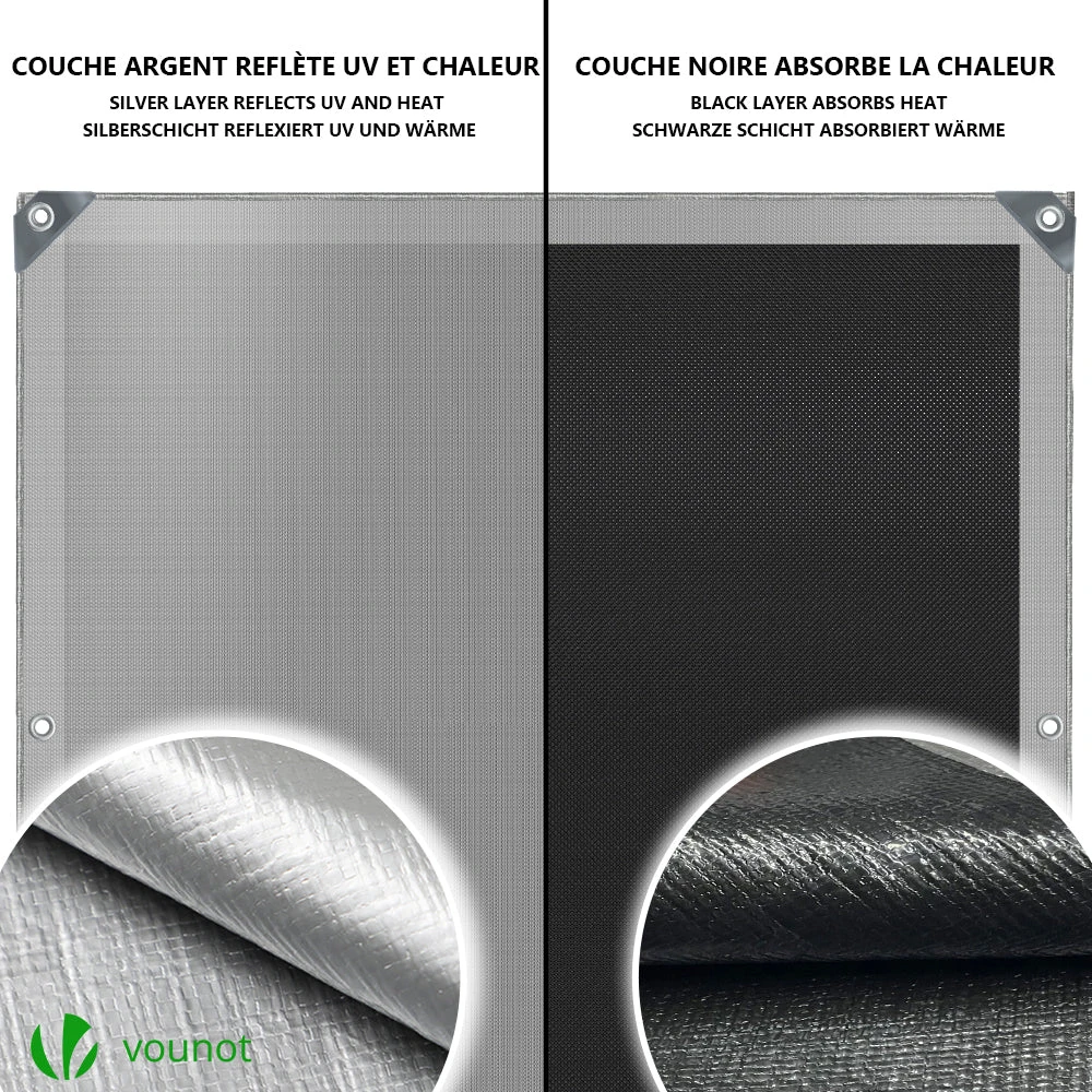 Bâche De Protection En Polyéthylène Resistant Et Impermeable 180g/m² Gris Et Noir 4x6m(Bache De Protection En Polyethylene Resistant Et Impermeable 180g M Gris Et Noir 4x6m) 6 Bâche De Protection En Polyéthylène Resistant Et Impermeable 180g/m² Gris Et Noir 4x6m(Bache De Protection En Polyethylene Resistant Et Impermeable 180g M Gris Et Noir 4x6m) – Image 6