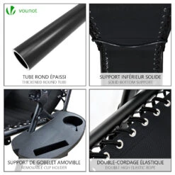 Lot De 2 Chaise Longue Inclinable En Textilene Avec Table D'appoint Porte Gobelet Et Portable Noir(Lot De 2 Chaise Longue Inclinable En Textilene Avec Table D Appoint Porte Gobelet Et Portable Noir) 11 Lot De 2 Chaise Longue Inclinable En Textilene Avec Table D'appoint Porte Gobelet Et Portable Noir(Lot De 2 Chaise Longue Inclinable En Textilene Avec Table D Appoint Porte Gobelet Et Portable Noir) -Boutique Vounot 6 375f4742 d9aa 432f a639 8551e41ff71d