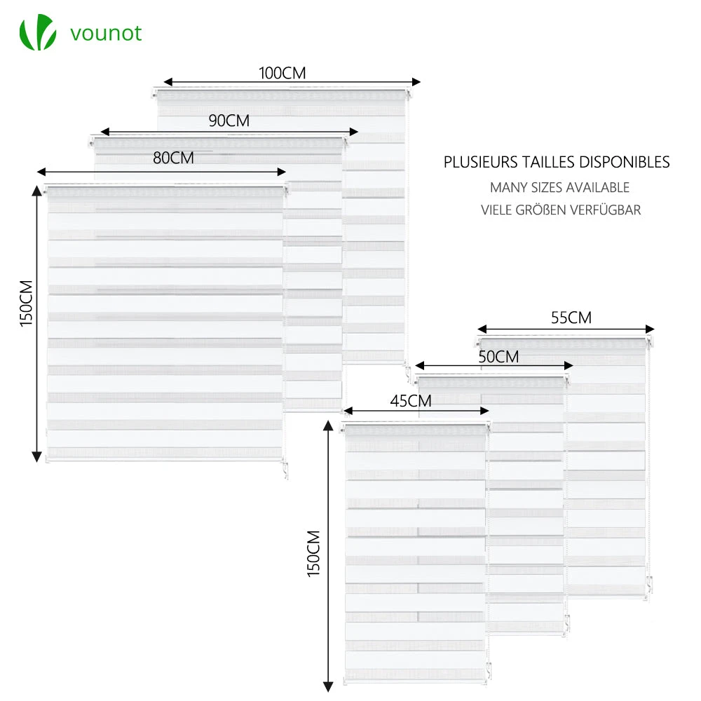 Store Enrouleur Jour Nuit Double 80x150cm Blanc(Store Enrouleur Jour Nuit Double 80x150cm Blanc) 6 Store Enrouleur Jour Nuit Double 80x150cm Blanc(Store Enrouleur Jour Nuit Double 80x150cm Blanc) – Image 6