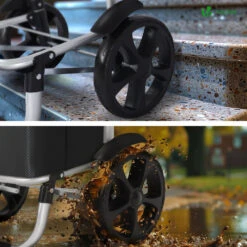 Chariot De Course Pliable Aluminium 2 Roues Avec Sac Isotherme Noir(Chariot De Course Pliable Aluminium 2 Roues Avec Sac Isotherme Noir) -Boutique Vounot 6 4287f890 efb7 4738 8494 ce77d67c083f