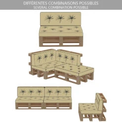 Lot De 4 Coussins Pour Palettes En Bois Beige(Lot De 4 Coussins Pour Palettes En Bois Beige) -Boutique Vounot 6 4f8bfcb0 5c45 4b60 94b1 04cd1cd41f88