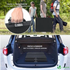 Ensemble De Table Et Bancs Camping Pliables 180cm HDPE Style Polyrotin Noir(Ensemble De Table Et Bancs Camping Pliables 180cm Hdpe Style Polyrotin Noir) -Boutique Vounot 6 55f1697b 505d 4590 9ad5 8297e21334d5