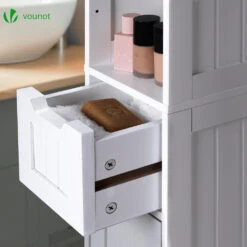 Meuble Rangement Salle De Bain Haut Colonne 180x20x20cm MDF Blanc(Meuble Rangement Salle De Bain Haut Colonne 180x20x20cm Mdf Blanc) -Boutique Vounot 6 5b4e3d0b 67f1 4dc6 89cf 5ff035afe1a3