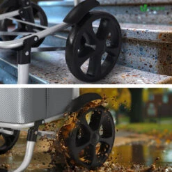 Chariot De Course Pliable Aluminium 2 Roues Avec Sac Isotherme Gris(Chariot De Course Pliable Aluminium 2 Roues Avec Sac Isotherme Gris) -Boutique Vounot 6 64ea0d03 19ab 4667 8620 4c2913e89ca7