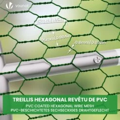 Enclos Poulailler En Metal Galvanise Et Grillage Avec Bache PE 300x200x200cm(Enclos Poulailler En Metal Galvanise Et Grillage Avec Bache Pe 300x200x200cm) -Boutique Vounot 6 6de40875 76c4 4386 9688 c7c570f435e0