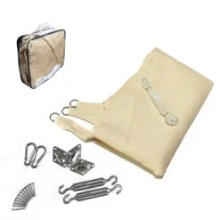 Voile D Ombrage Triangle HDPE Avec 19 Pcs Kit De Montage(Voile D Ombrage Triangle Hdpe Avec 19 Pcs Kit De Montage) -Boutique Vounot 6 6e897906 11f2 4e94 8226 93bf11d64b43