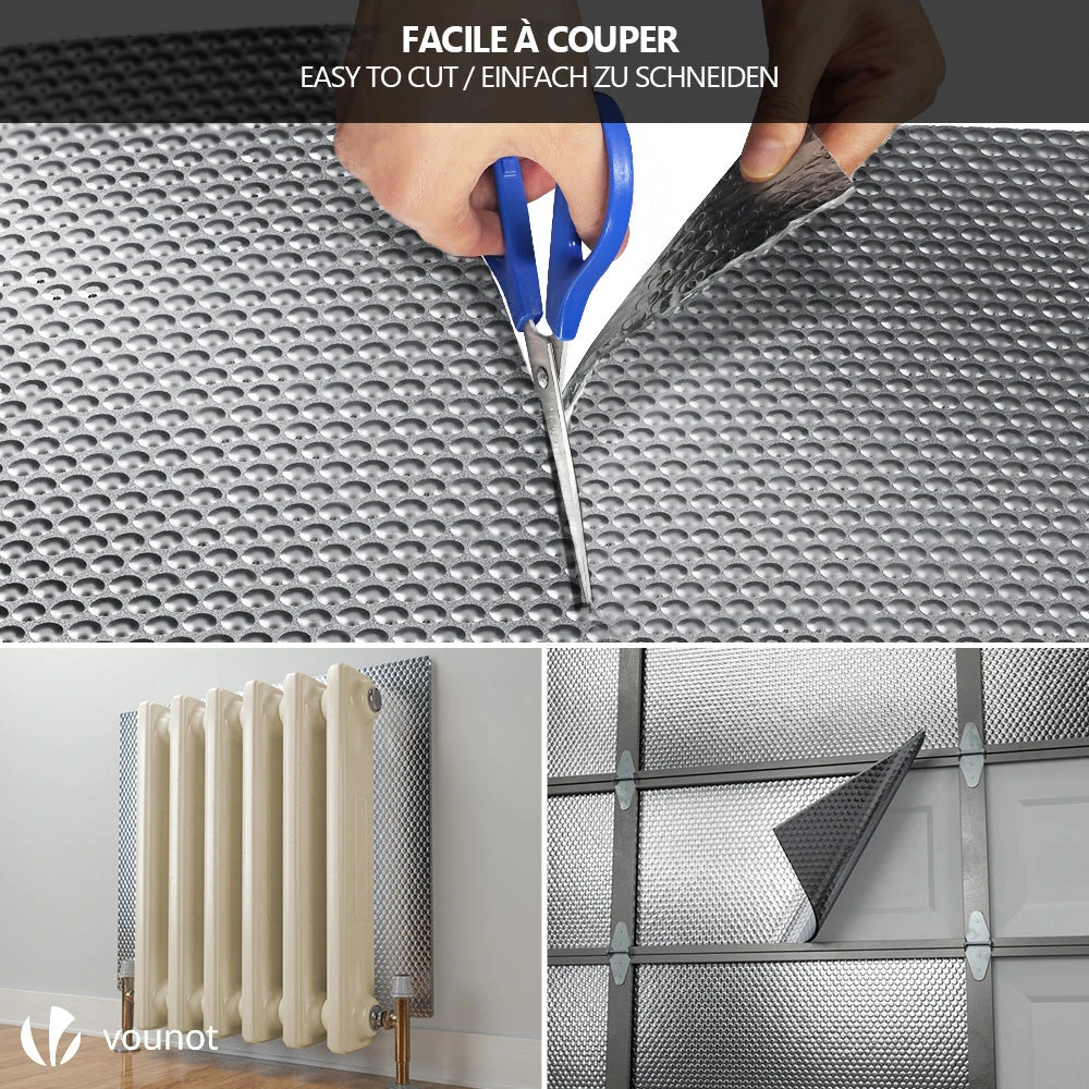 Isolant Thermique A Bulle Double Couche Aluminium Radiateur Reflecteur 1.22x20m(Isolant Thermique A Bulle Double Couche Aluminium Radiateur Reflecteur 1 22x20m 1) 6 Isolant Thermique A Bulle Double Couche Aluminium Radiateur Reflecteur 1.22x20m(Isolant Thermique A Bulle Double Couche Aluminium Radiateur Reflecteur 1 22x20m 1) – Image 6