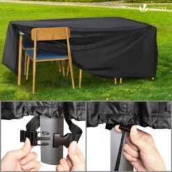 Housse Salon De Jardin Bache De Protection 420D 180x120x73cm Noire(Housse Salon De Jardin Bache De Protection 420d 180x120x73cm Noire 1) -Boutique Vounot 6 8406c120 94d9 4a8e 97ba 1c7510bda7c0