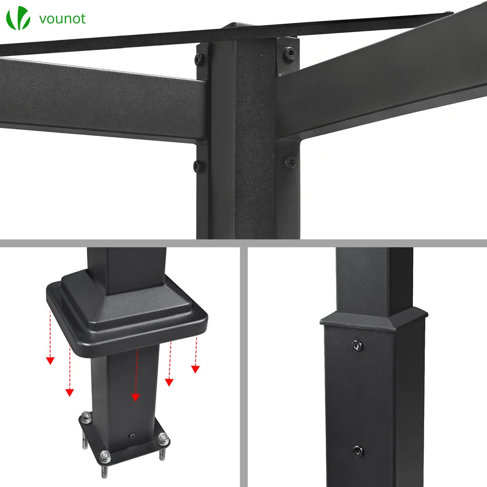 Pergola Retractable 3x3m En Metal Et Toile Polyester Haute Densite 180g/m2 Beige(Pergola Retractable 3x3m En Metal Et Toile Polyester Haute Densite 180g M2 Beige 1) 6 Pergola Retractable 3x3m En Metal Et Toile Polyester Haute Densite 180g/m2 Beige(Pergola Retractable 3x3m En Metal Et Toile Polyester Haute Densite 180g M2 Beige 1) – Image 6