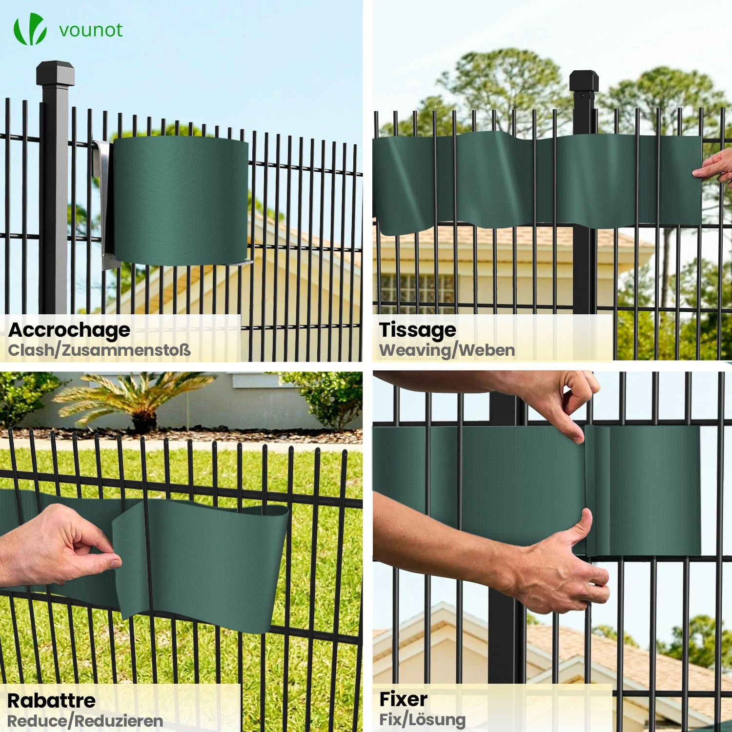 Brise Vue Occultant PVC 450g/m2 19cm X 70m Vert(Brise Vue Occultant Pvc 450g M2 19cm X 70m Vert) 6 Brise Vue Occultant PVC 450g/m2 19cm X 70m Vert(Brise Vue Occultant Pvc 450g M2 19cm X 70m Vert) – Image 6