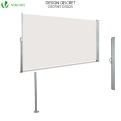 Paravent Retractable Avec Housse De Protection 180x300cm Beige(Paravent Retractable Avec Housse De Protection 180x300cm Beige) -Boutique Vounot 6 921c2a17 d2f4 4345 a22c e280646d96aa