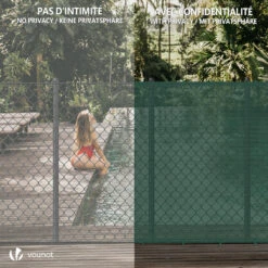 Brise Vue Occultant En HDPE 90g/m² 1.5x10m Avec Attaches De Fixation Vert(Brise Vue Occultant En Hdpe 90g M 1 5x10m Avec Attaches De Fixation Vert) -Boutique Vounot 6 92ccd39f b00e 4a59 aa9b ddc9c31abb37