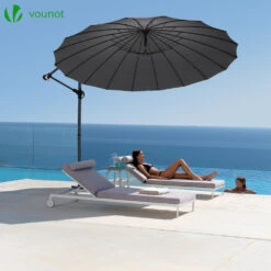 Parasol Deporte 3M Shanghai Avec Housse De Protection Gris(Parasol Deporte 3m Shanghai Avec Housse De Protection Gris) -Boutique Vounot 6 997b8656 f1e3 4e65 ba0b 6d46db60e04c