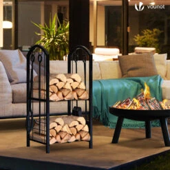 Porte Buches Cheminee Avec 4 Outils En Metal Noir(Porte Buches Cheminee Avec 4 Outils En Metal Noir) -Boutique Vounot 6 9a57ba6c cc5d 469f 9870 2ee05e95a324