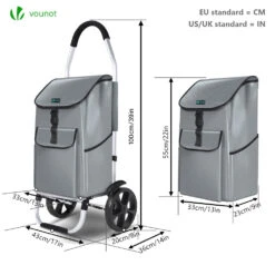 Chariot De Course Pliable Aluminium 2 Roues Gris(Chariot De Course Pliable Aluminium 2 Roues Gris) 12 Chariot De Course Pliable Aluminium 2 Roues Gris(Chariot De Course Pliable Aluminium 2 Roues Gris) -Boutique Vounot 6 9c0ca482 001e 4118 a73c 16162deb330b