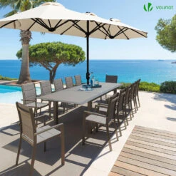 Parasol Jardin Double Aluminium 150 X 300 Cm Beige(Parasol Jardin Double Aluminium 150 X 300 Cm Beige) -Boutique Vounot 6 aa55f1dd dd87 47d1 9196 fc957d57a9fe