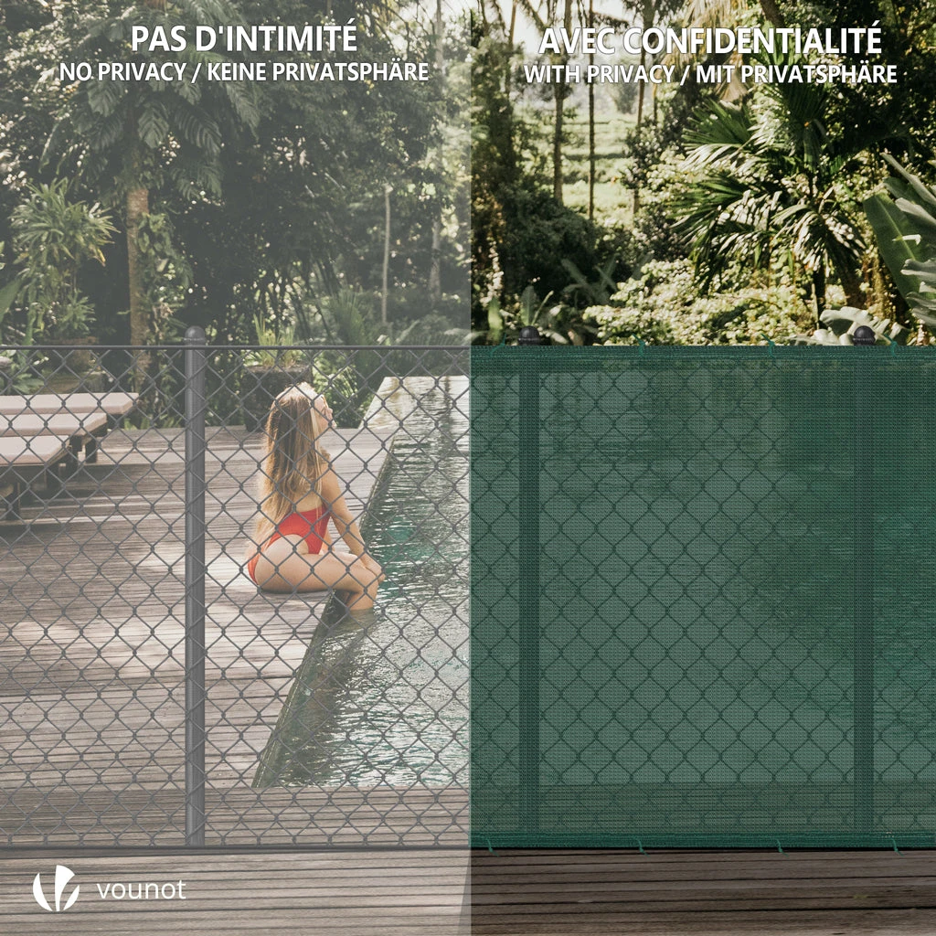 Brise Vue Occultant En HDPE 90g/m² 1x10m Avec Attaches De Fixation Vert(Brise Vue Occultant En Hdpe 90g M 1x10m Avec Attaches De Fixation Vert) 6 Brise Vue Occultant En HDPE 90g/m² 1x10m Avec Attaches De Fixation Vert(Brise Vue Occultant En Hdpe 90g M 1x10m Avec Attaches De Fixation Vert) – Image 6