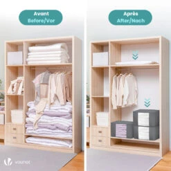 Lot De 7 Sac De Rangement Sous Vide Non Tisse XXL Gris(Lot De 7 Sac De Rangement Sous Vide Non Tisse Xxl Gris) -Boutique Vounot 6 b9ae38aa bb0b 4f13 ae29 659332691aff