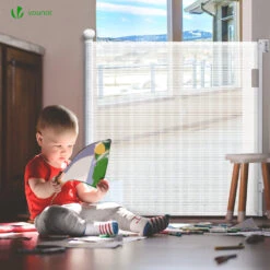 Barriere De Securite Retractable HAUTE 180x96cm Blanc(Barriere De Securite Retractable Haute 180x96cm Blanc) -Boutique Vounot 6 be7b25b9 d45a 44cd 855c 2f75c2e6f397