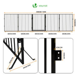 Barriere De Securite Grande Version 3M 5 Panneaux Noire(Barriere De Securite Grande Version 3m 5 Panneaux Noire) -Boutique Vounot 6 c45d213e 424d 4f8e a236 ded8698d3658